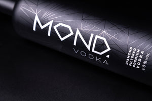 Luxury Vodka Bottle Sideways